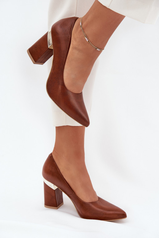Leather Pumps Lewski 3117 Dark Brown