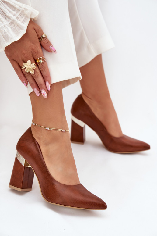 Leather Pumps Lewski 3117 Dark Brown