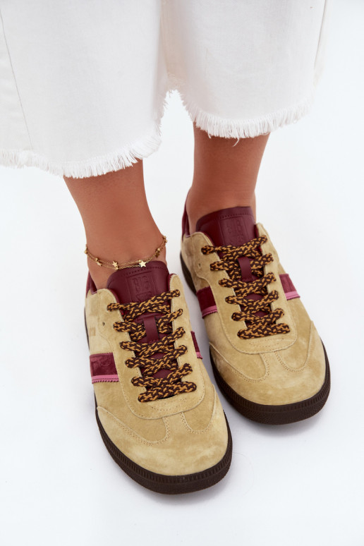 Women Suede Low Sneakers Big Star SS274680 HI-POLY SYSTEM Lime Women Suede Low Sneakers Big Star SS274680 HI-POLY SYSTEM Lime