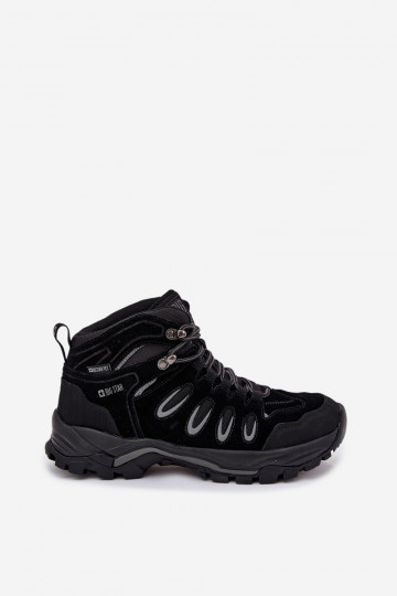 Men's Leather Hiking Shoes Big Star OO17433 HI-POLY SYSTEM Black 2