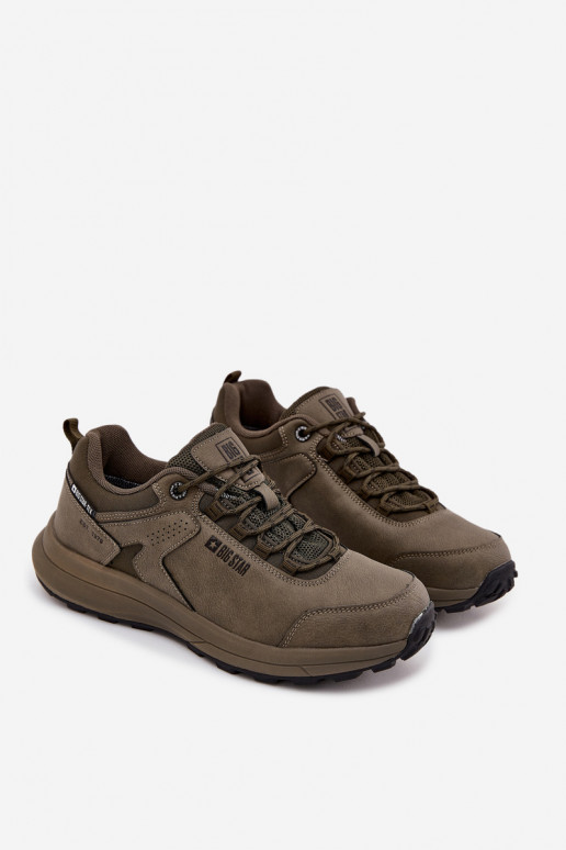 Men's Trekking Sports Shoes Big Star OO174367 HI-POLY SYSTEM Khaki Men's Trekking Sports Shoes Big Star OO174367 HI-POLY SYSTEM Khaki