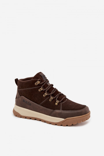Suede Men's Hiking Shoes Big Star SS174263 Brown