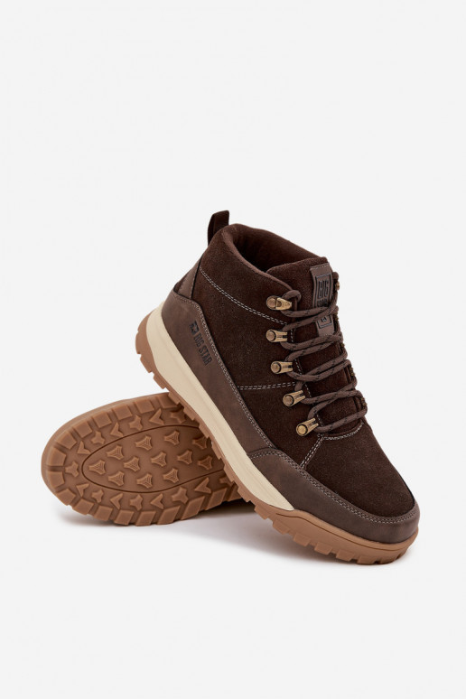 Suede Men's Hiking Shoes Big Star SS174263 Brown Suede Men's Hiking Shoes Big Star SS174263 Brown
