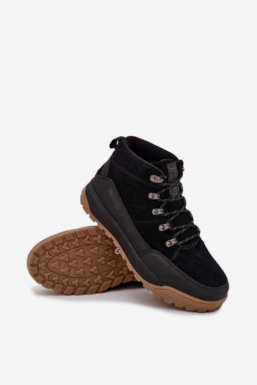 Suede Men's Hiking Shoes Big Star SS174265 Black Suede Men's Hiking Shoes Big Star SS174265 Black