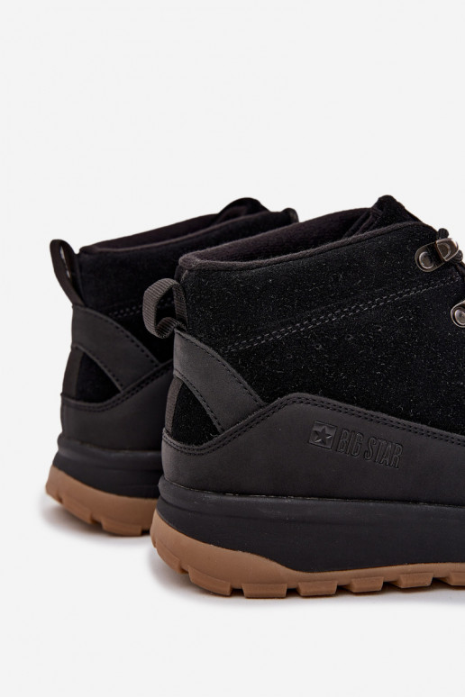 Suede Men's Hiking Shoes Big Star SS174265 Black Suede Men's Hiking Shoes Big Star SS174265 Black