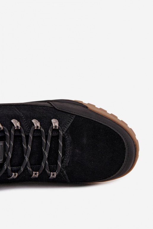 Suede Men's Hiking Shoes Big Star SS174265 Black Suede Men's Hiking Shoes Big Star SS174265 Black