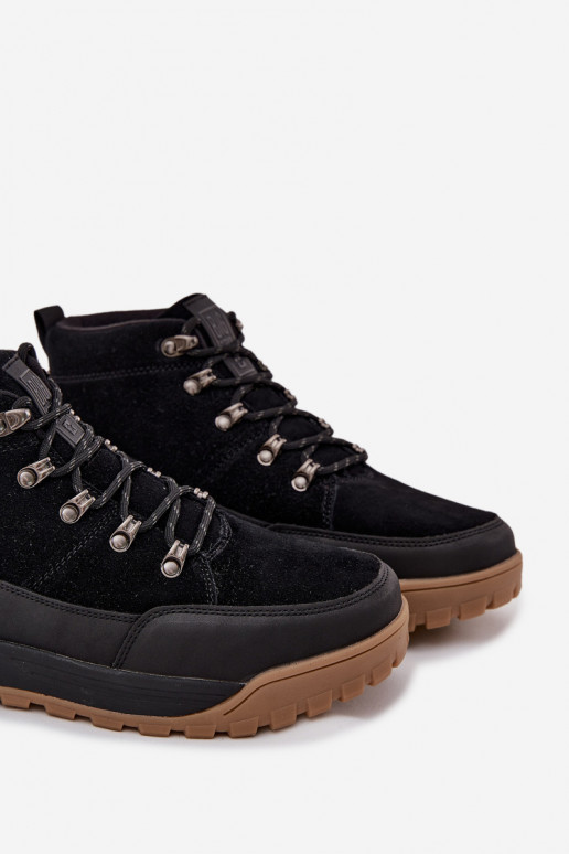 Suede Men's Hiking Shoes Big Star SS174265 Black Suede Men's Hiking Shoes Big Star SS174265 Black