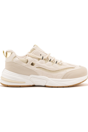 beige Inomens sneakers on a thick sole 2