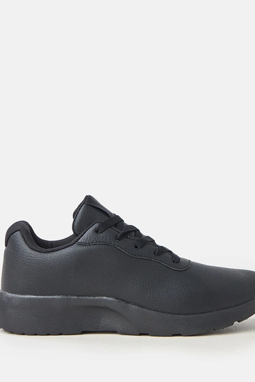 Czarne sneakersy męskie na podwyższeniu Christien