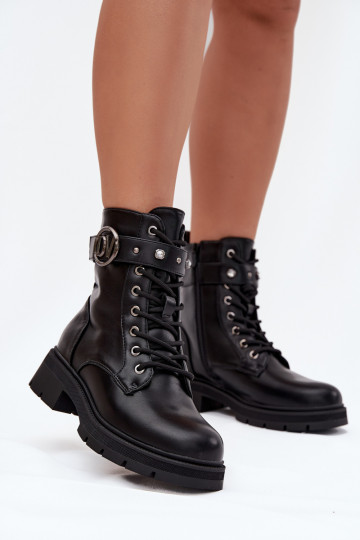 Insulated workery women with decorative detail black Talyssa 2