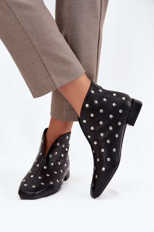Women's ankle boots with delicate heels black Elvienne Women's ankle boots with delicate heels black Elvienne