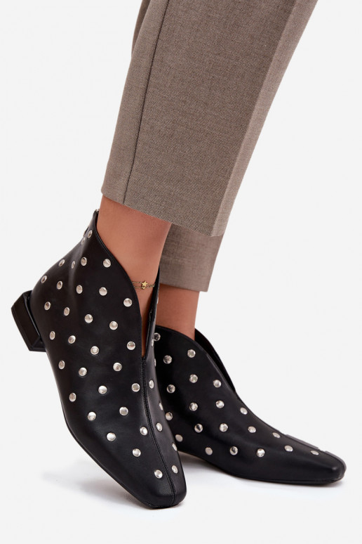 Women's ankle boots with delicate heels black Elvienne Women's ankle boots with delicate heels black Elvienne