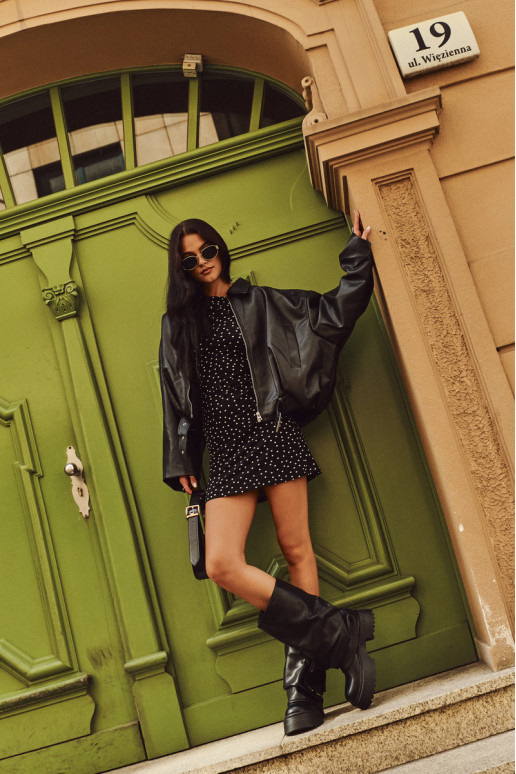 Ocieplane Wsuwane Kozaki Damskie Na Masywnej PlatformiewithKieszeniami Czarne Clarinda