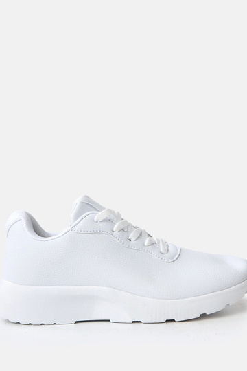Białe sneakersy męskie na podwyższeniu Christien