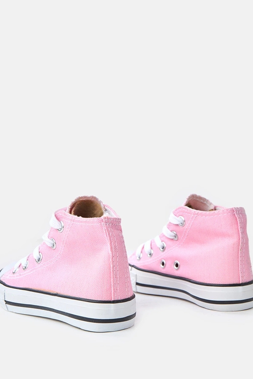 Jasnoróżowe dziecięce trampki za...