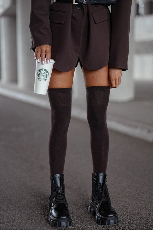 Women's Cotton Smooth Chocolate Knee Highs Women's Cotton Smooth Chocolate Knee Highs