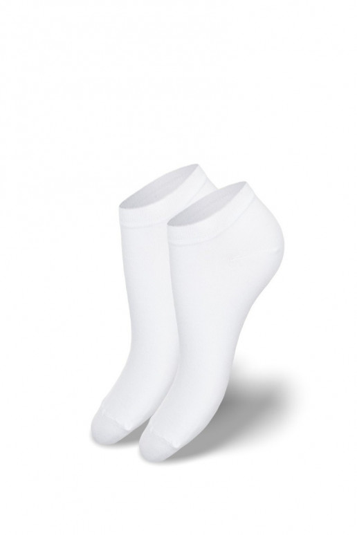 Women's Short Bamboo Socks White