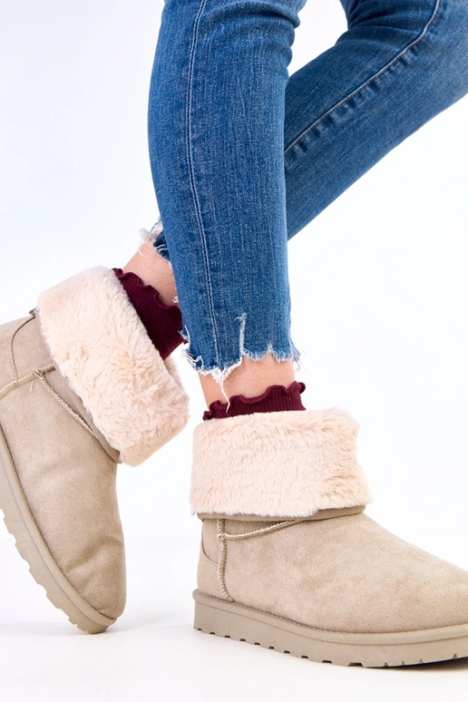 Zielone śniegowce z futerkiem na...