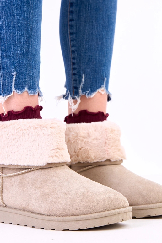 Zielone śniegowce z futerkiem na...