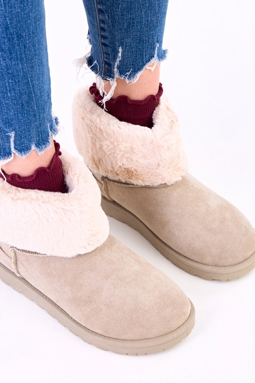 Zielone śniegowce z futerkiem na...