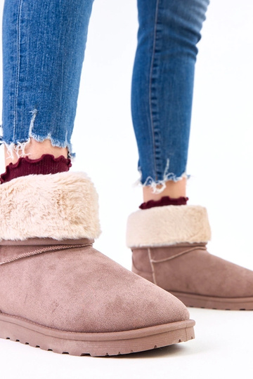 Brązowe śniegowce z... 2