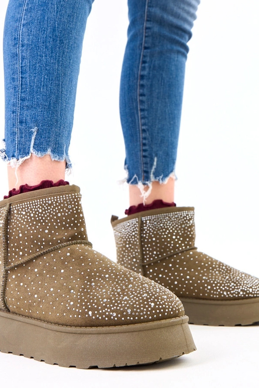 Zielone śniegowce z cyrkoniami na...