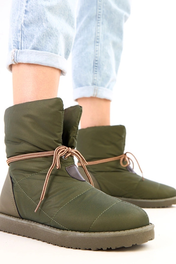 Zielone śniegowce damskie z...