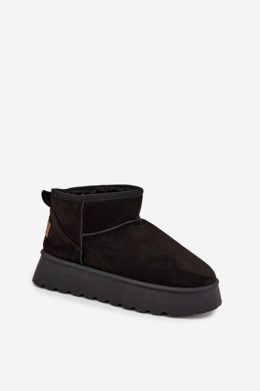 Women's Snow Boots on Platform Black Celyra