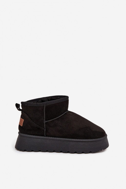 Women's Snow Boots on Platform Black Celyra