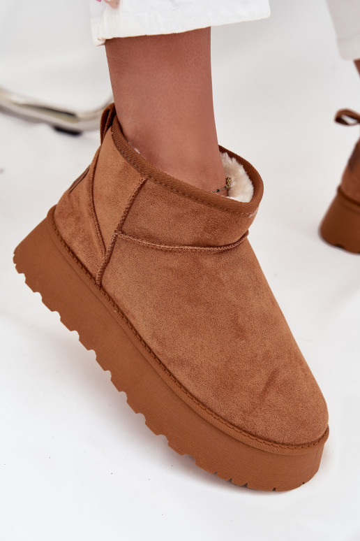 Women's Snow Boots on Platform Camel Celyra