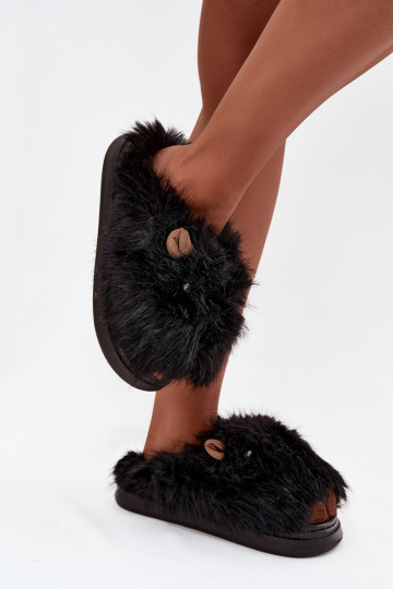 Fur Caps for Women Capybara Black Pravelle
