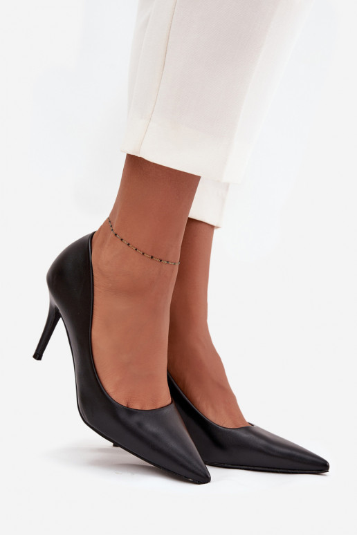 Women's Heels Made of Eco Leather Black Sivana