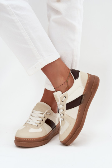 Women's Sneakers On Platform Beige Galivina 2