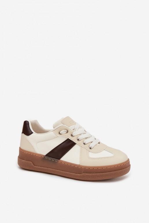Women's Sneakers On Platform Beige Galivina