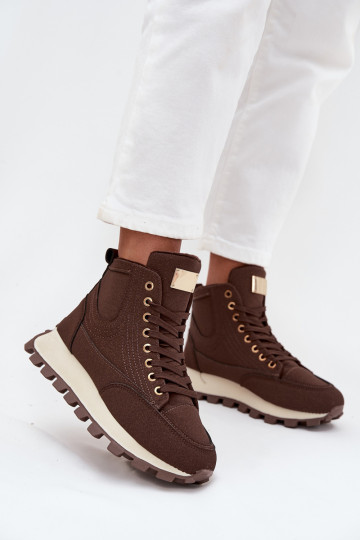 Insulated Women's Traper on Platform Brown Marivira 2