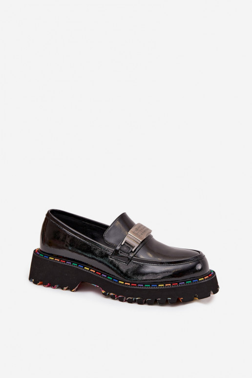 Women's Loafers Made of Patent Leather Artiker 57C0070 Black