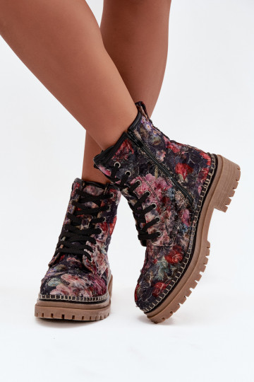 Patterned Women's Insulated Boots Artiker 57C1054 Black 2