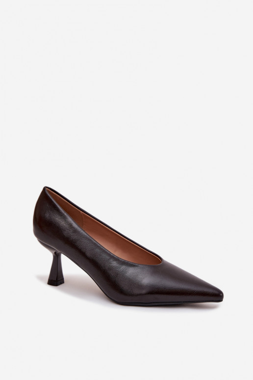 Patent Leather Heels Chocolate Gavrielle Patent Leather Heels Chocolate Gavrielle