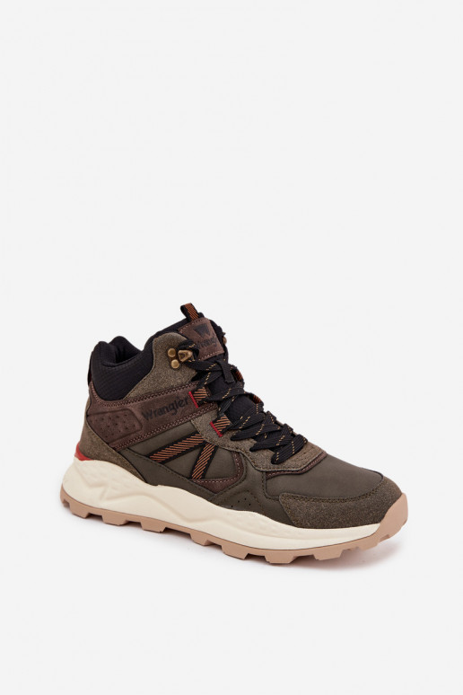 Buty Trekkingowe Męskie WRANGLER WEST MEN MID 20253027 Ciemnozielone