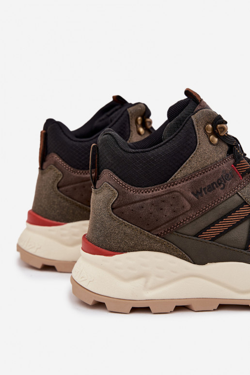 Buty Trekkingowe Męskie WRANGLER WEST MEN MID 20253027 Ciemnozielone
