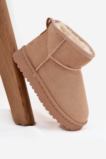 Children's Youth Snow Boots Lined with Fur Beige Mireya