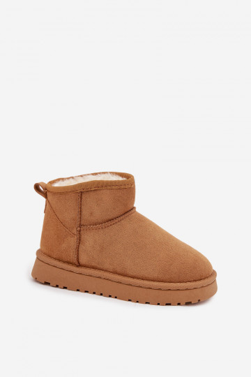 Children's Youth Snow Boots Lined with Fleece Camel Mireya 2