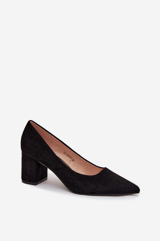 Women's Pumps with Pointed Toes on Heel Black Pavira Women's Pumps with Pointed Toes on Heel Black Pavira