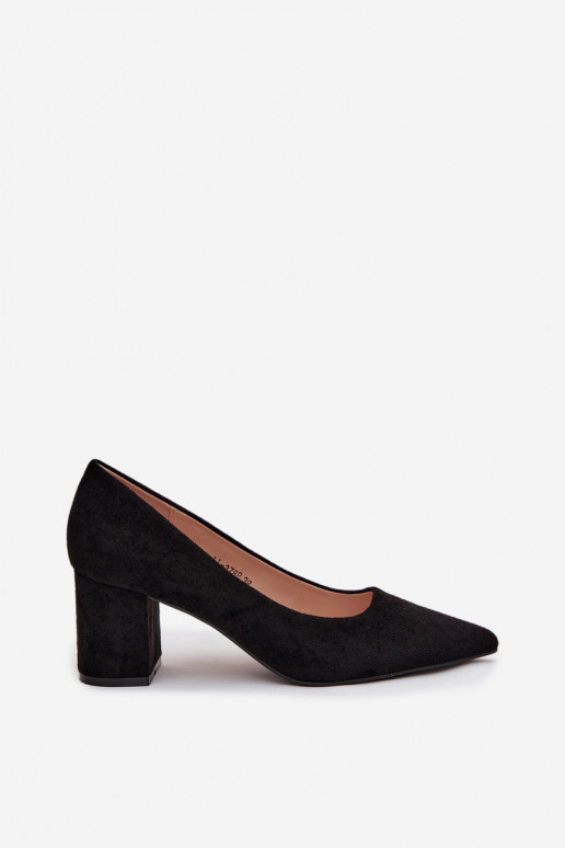 Women's Pumps with Pointed Toes on Heel Black Pavira Women's Pumps with Pointed Toes on Heel Black Pavira