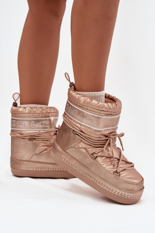 Women's Snow Boots With Laces O'NEILL LISA WOMEN HIGH 90253012.99U Gold