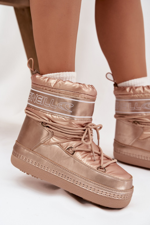 Śniegowce DamskiewithWiązaniem O'NEILL LISA WOMEN HIGH 90253012.99U Złote