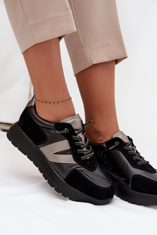 Women's Sneakers On Platform Vinceza 58561 Black