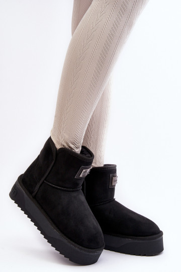 Vegan Waterproof Snow Boots On Platform DFranklin DFSH371004 Black 2