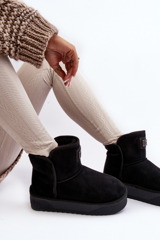 Vegan Waterproof Snow Boots On Platform DFranklin DFSH371004 Black