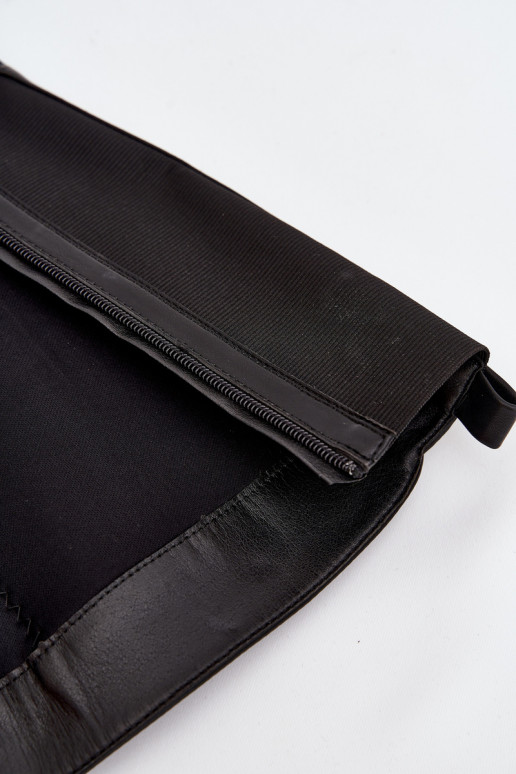 Women's Knee High Heels Eco Leather Black Thalina